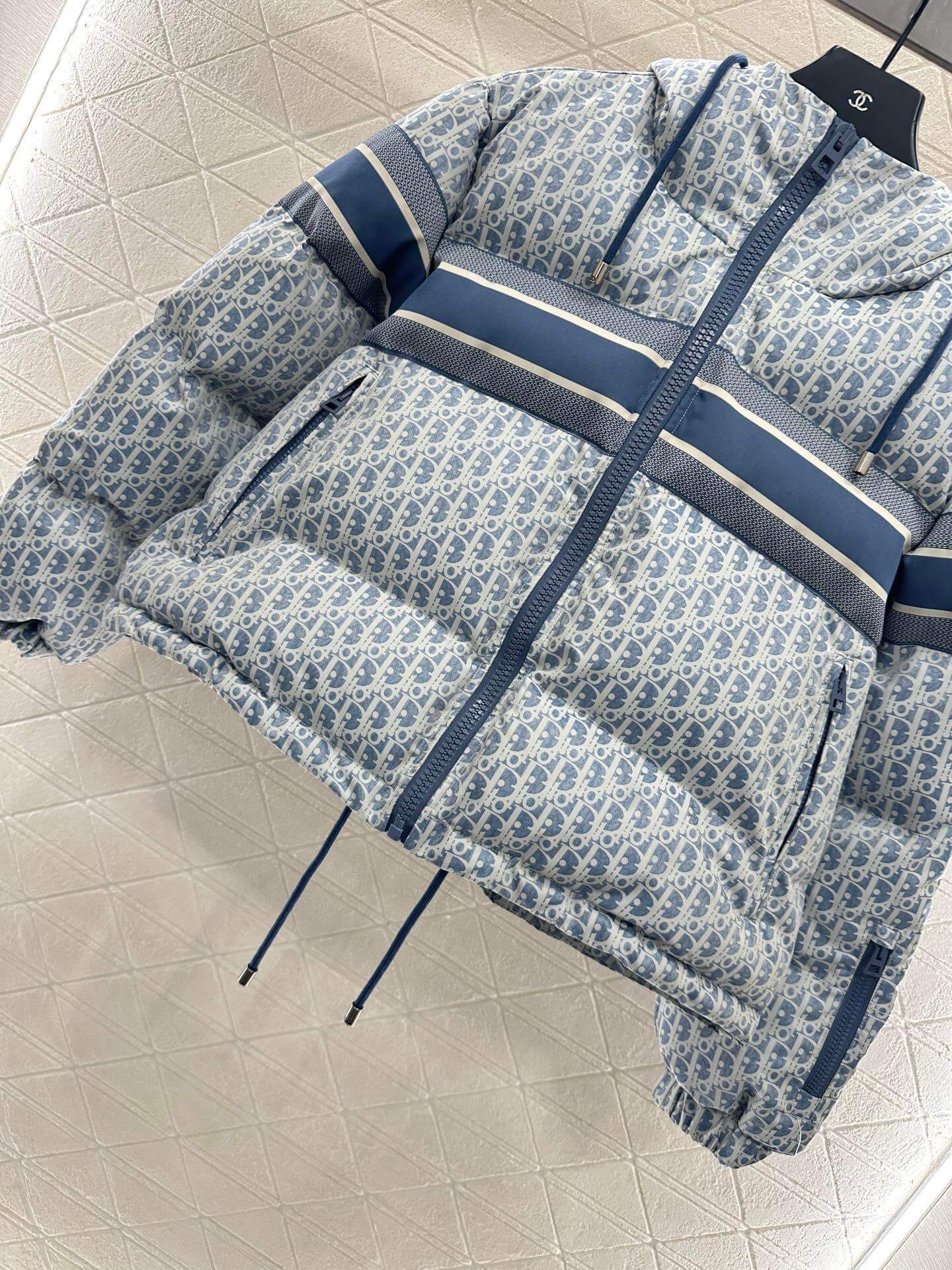 DiorAlps Puffer Women's Hooded Down Jacket- Blue - Image 6