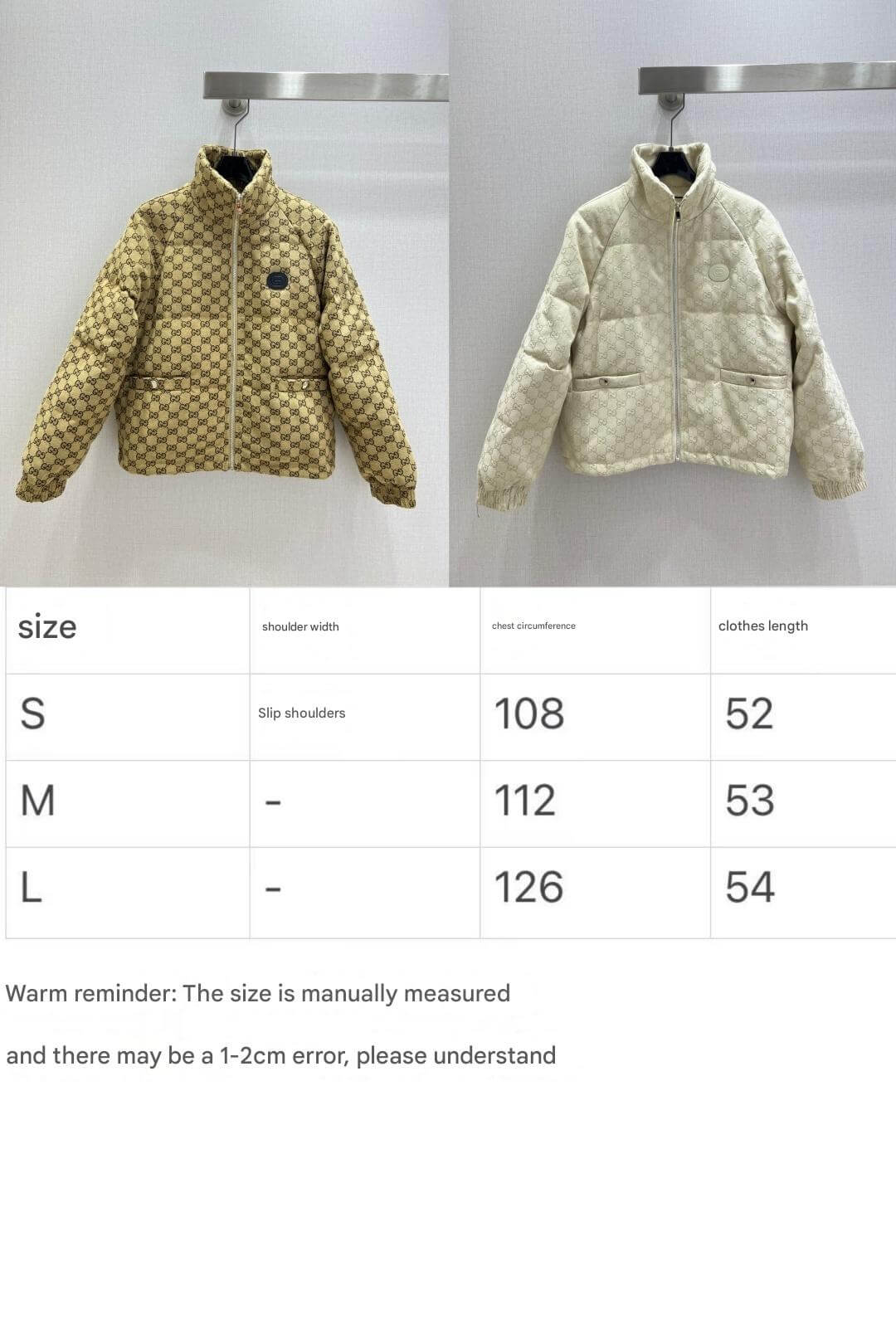 GG canvas women's down jacket- Off-White - Image 3