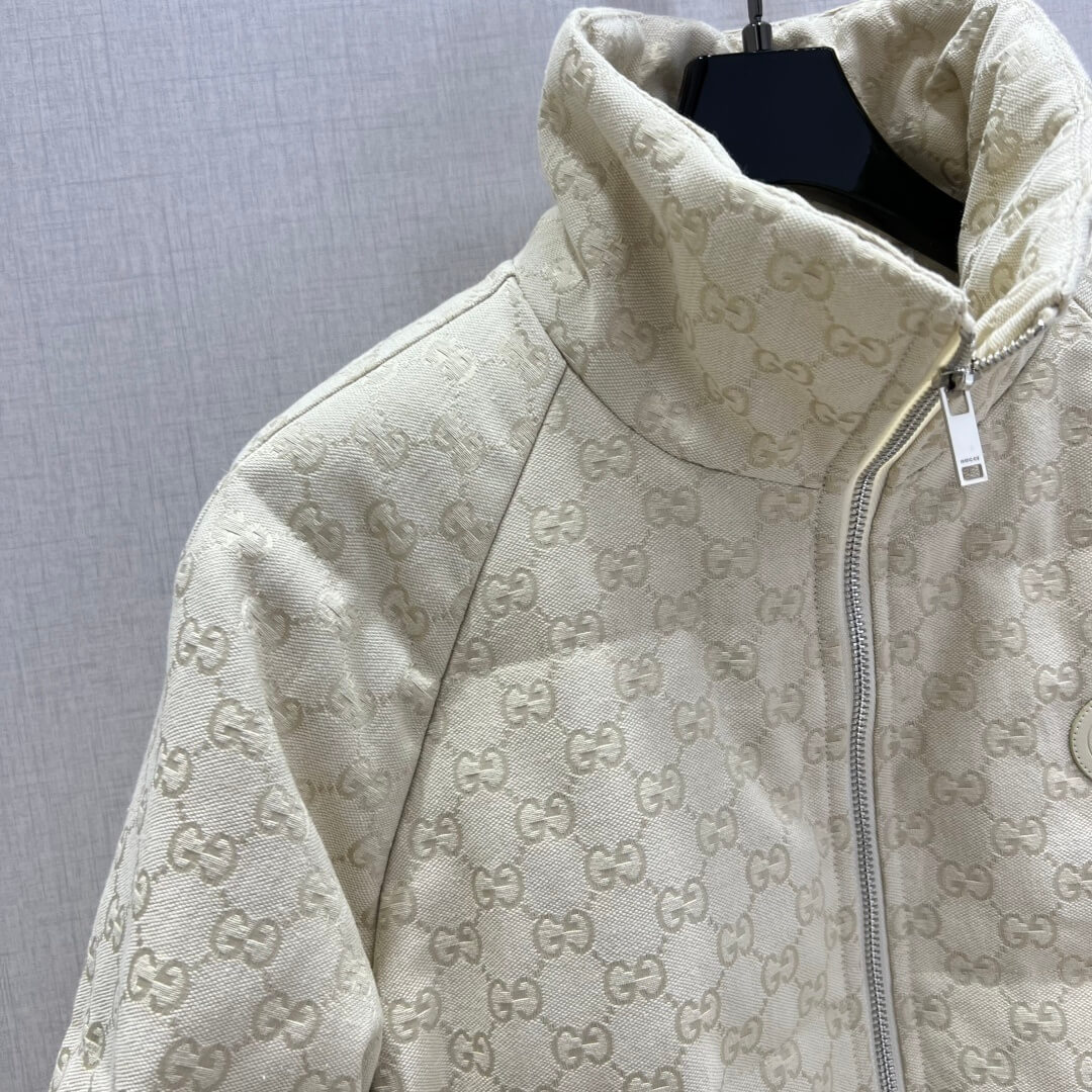 GG canvas women's down jacket- Off-White - Image 4