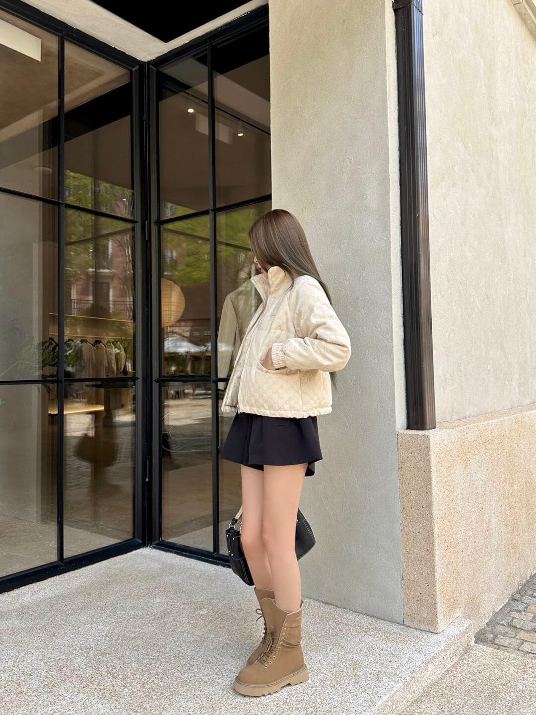 GG canvas women's down jacket- Off-White - Image 10