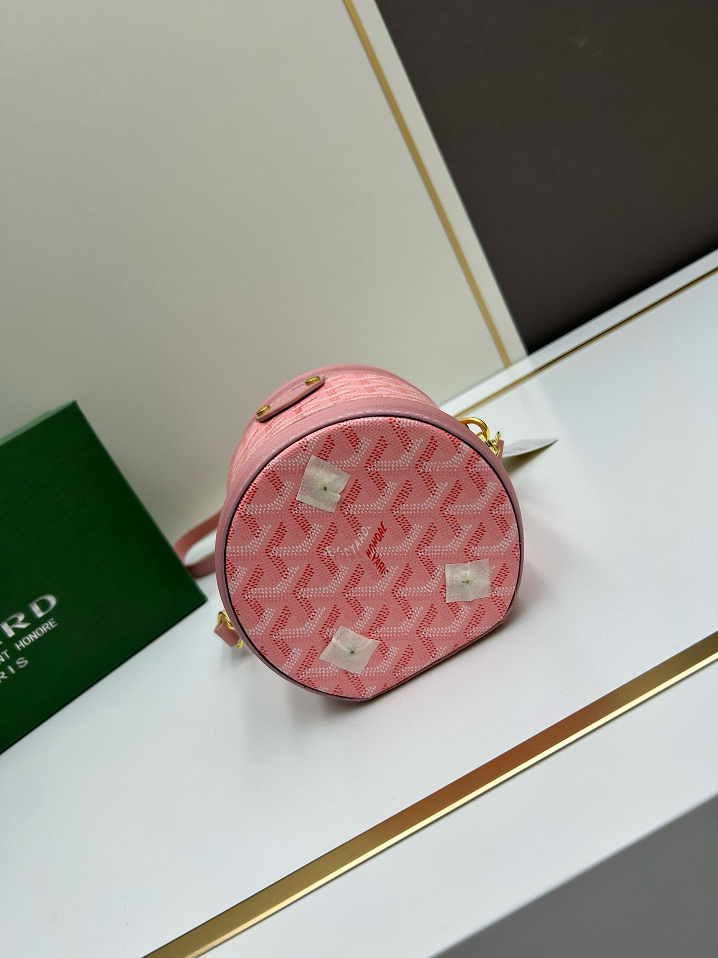 Goyard Petit Flot Pink Goyardine Canvas Bucket Bag - Image 3