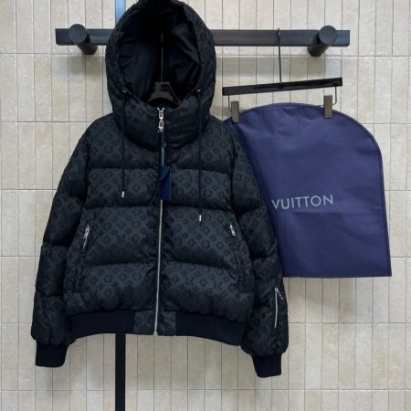 Louis Vuitton Monogram Down Jacket- Drak Gray