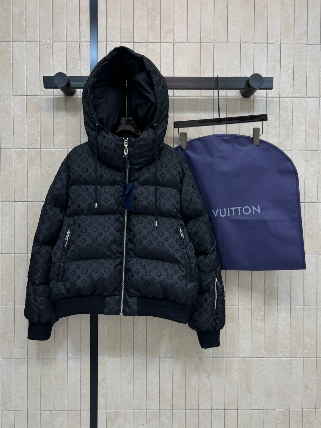 Louis Vuitton Monogram Down Jacket- Drak Gray