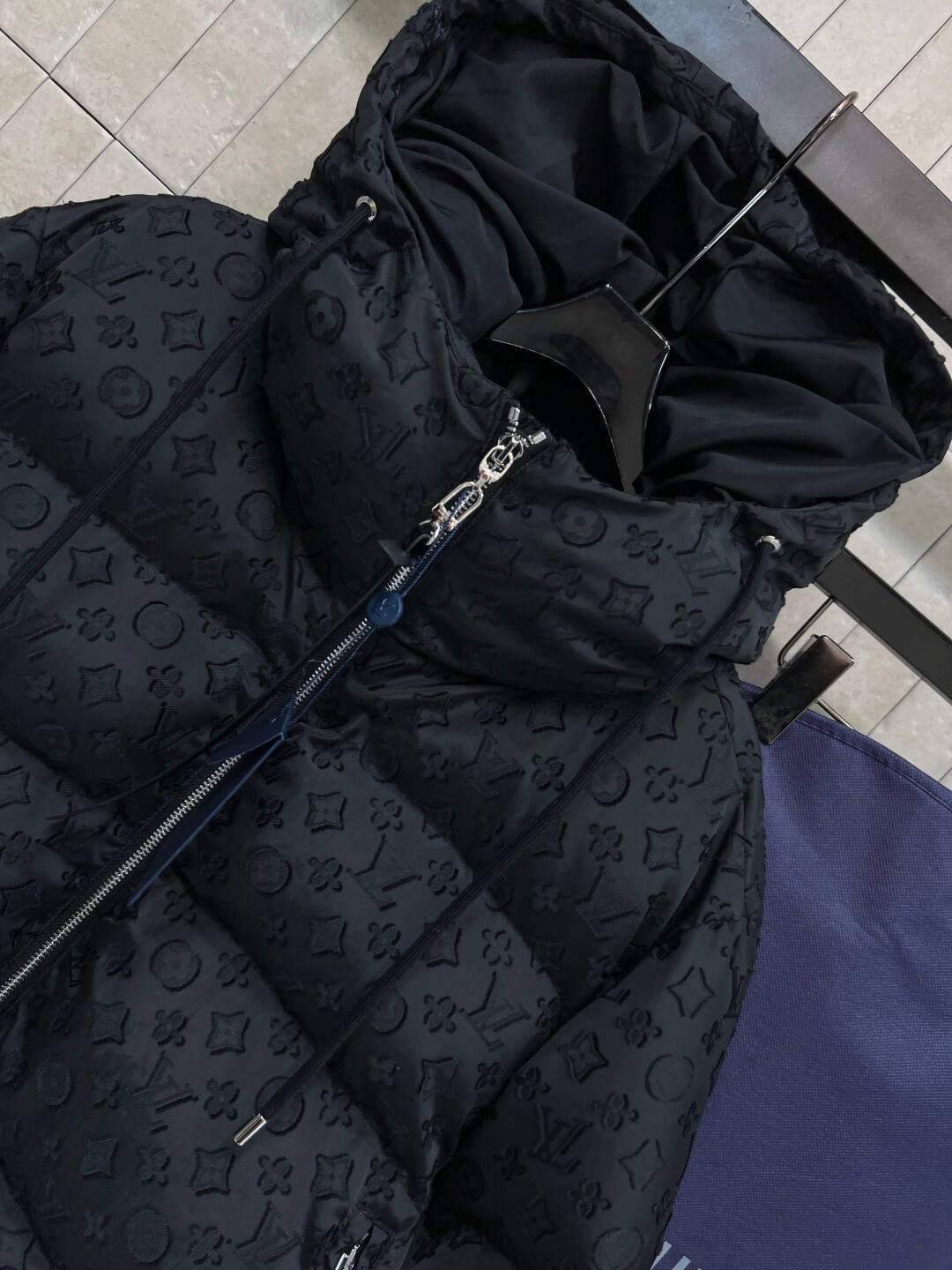 Louis Vuitton Monogram Down Jacket- Drak Gray - Image 3