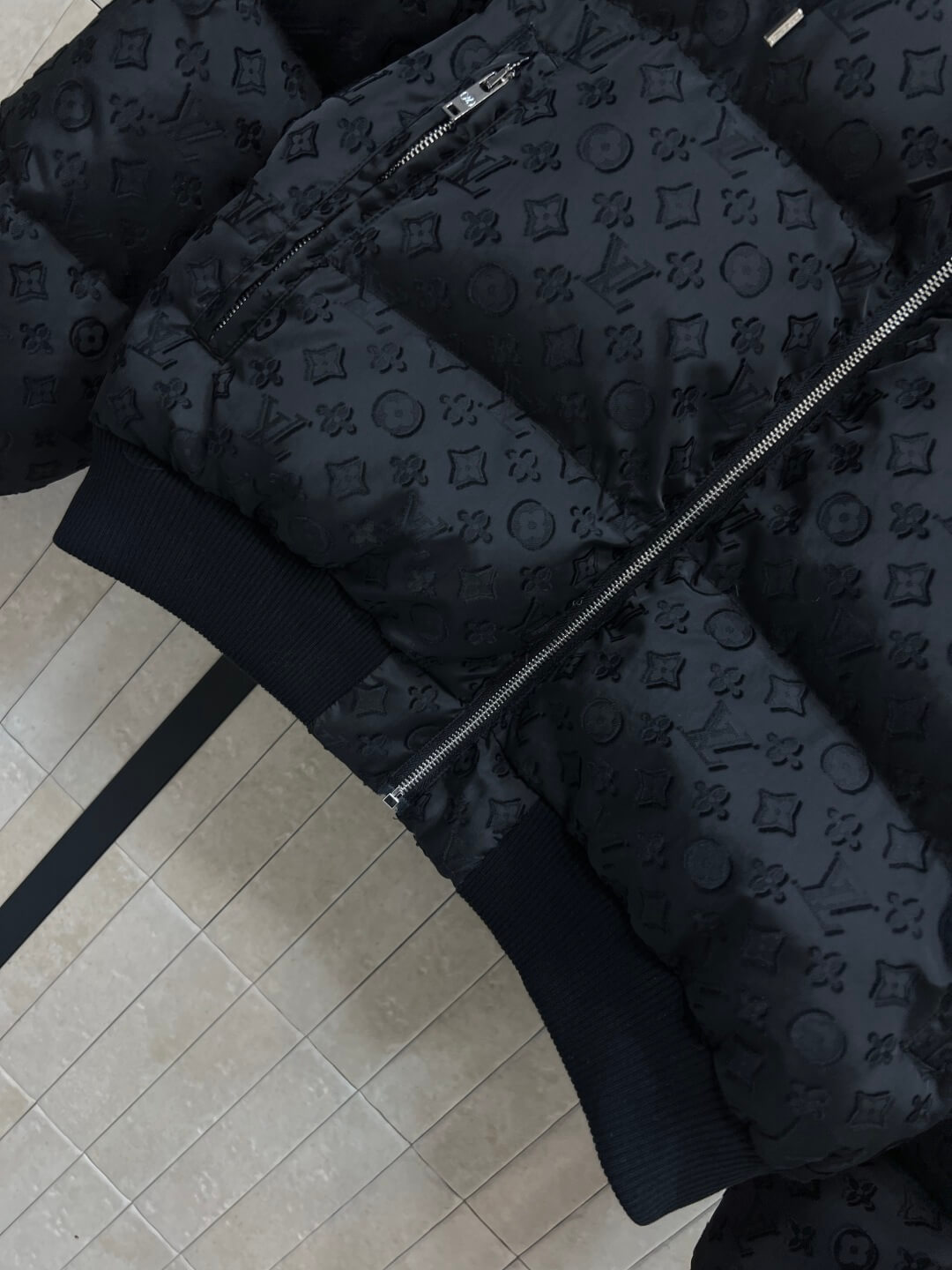 Louis Vuitton Monogram Down Jacket- Drak Gray - Image 5