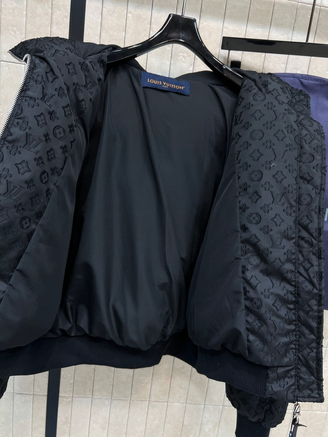 Louis Vuitton Monogram Down Jacket- Drak Gray - Image 7