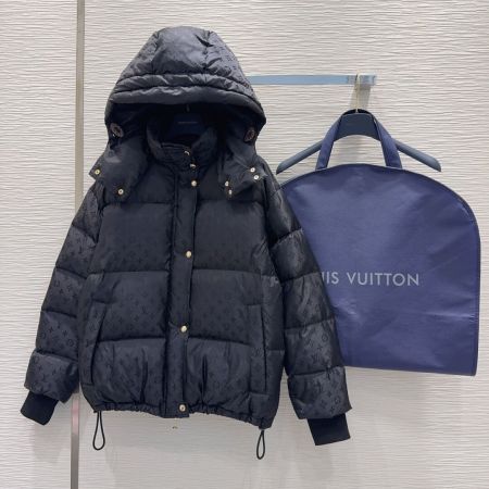 Louis Vuitton Monogram Puffer Jacket- Black
