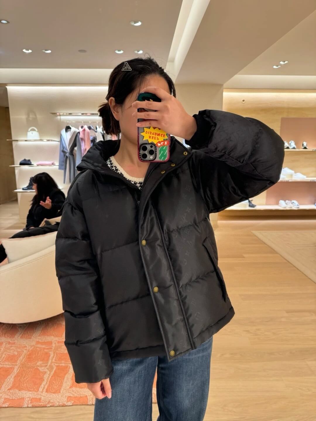 Louis Vuitton Monogram Puffer Jacket- Black - Image 11