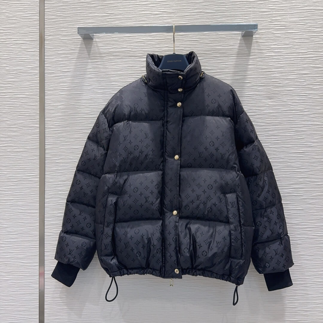 Louis Vuitton Monogram Puffer Jacket- Black - Image 3