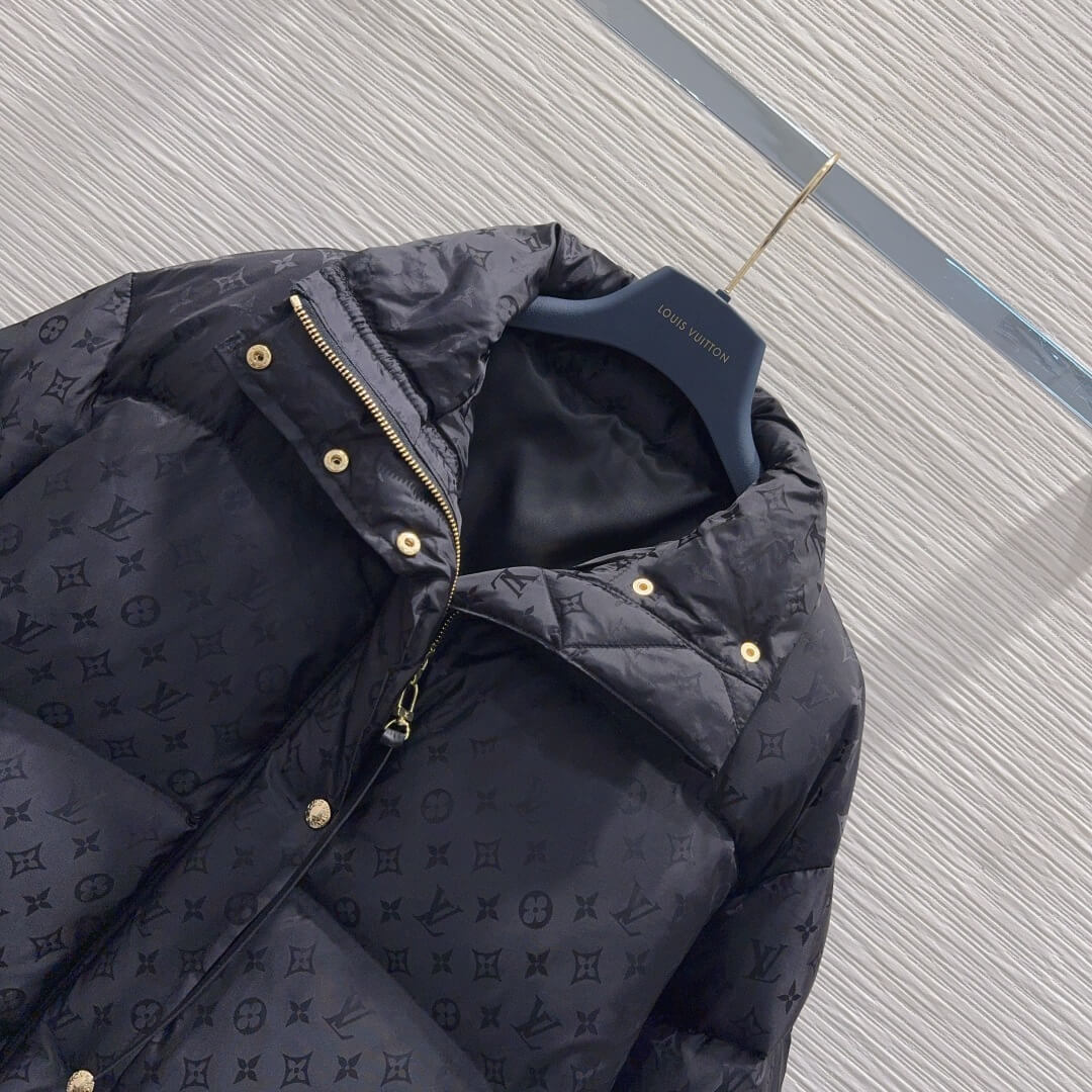 Louis Vuitton Monogram Puffer Jacket- Black - Image 4