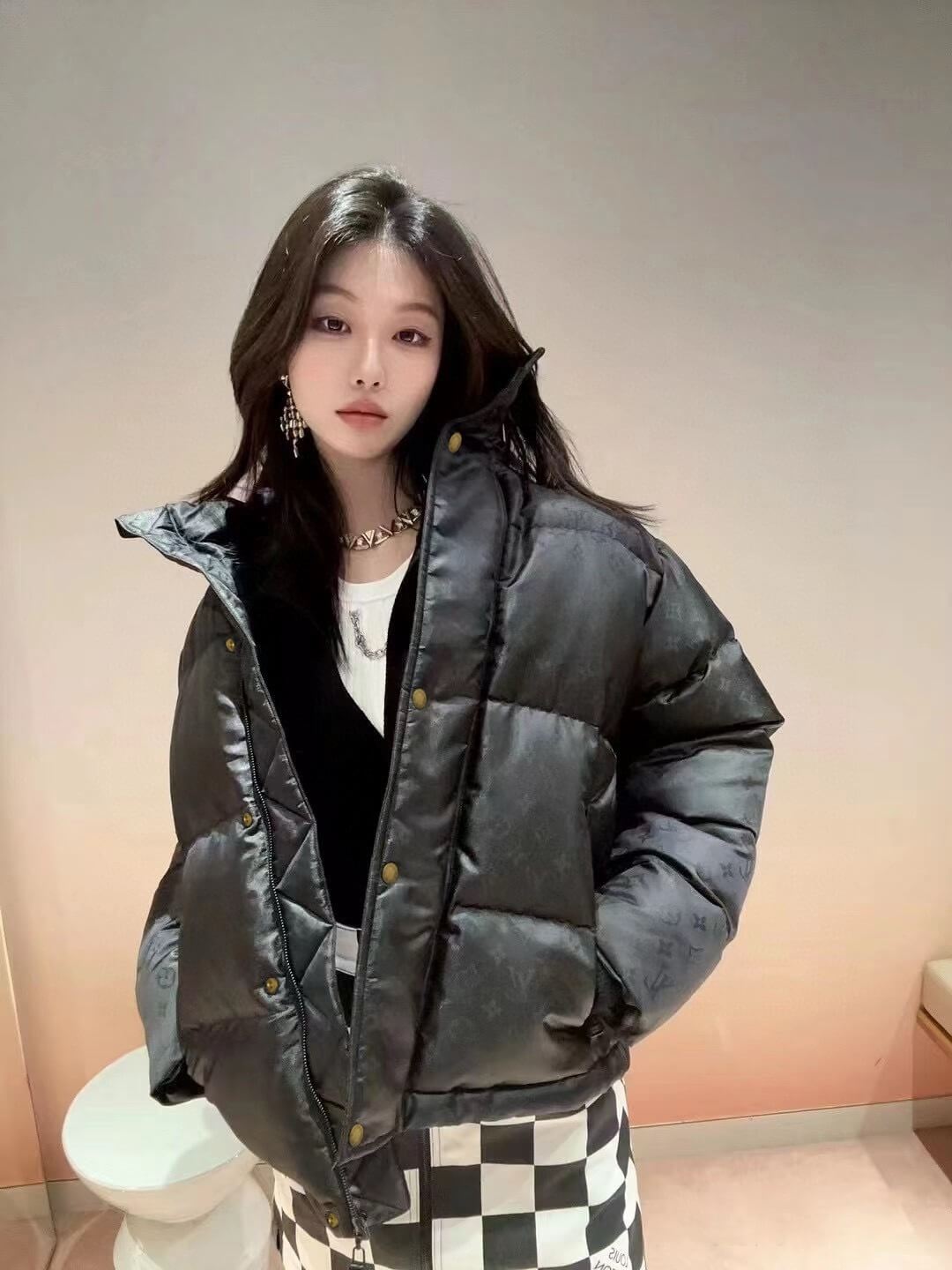Louis Vuitton Monogram Puffer Jacket- Black - Image 10