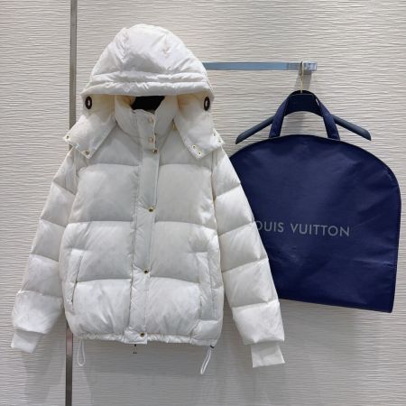 Louis Vuitton Monogram Puffer Jacket- White