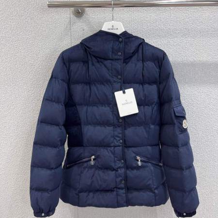 Moncler Barante womens down jacket- Navy Blue