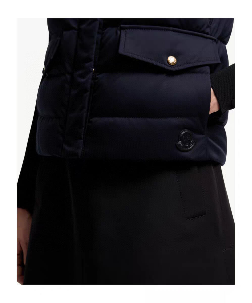 Moncler Besset Down Gilet Vest- Black - Image 9