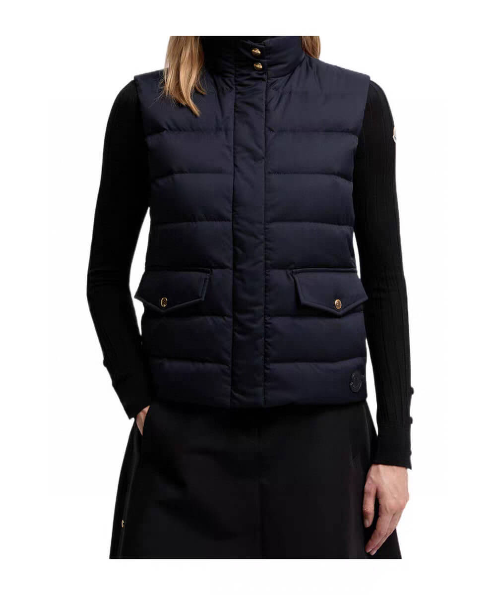 Moncler Besset Down Gilet Vest- Black - Image 11