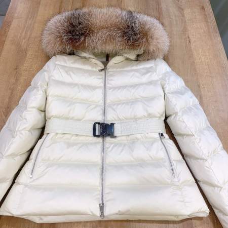 Moncler Cupidone Short Down Jacket- Off White