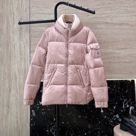 Moncler Vistule Womens Short Down Jacket- Pink