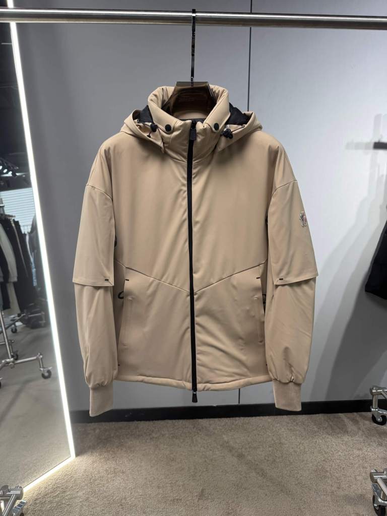 Moncler Women Down Jacket- Beige