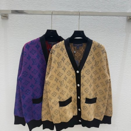 Louis Vuitton Optical Monogram Jacquard Cardigan – Multicolor