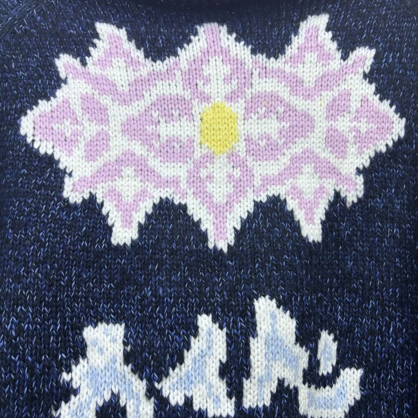 Louis Vuitton–Style x Nigo Zippered Knitted Blouson with Embroidered Lobster Motifs – Deep Navy - Image 5