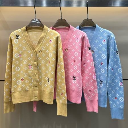 Louis Vuitton Monogram Flower V-Neck Cardigan