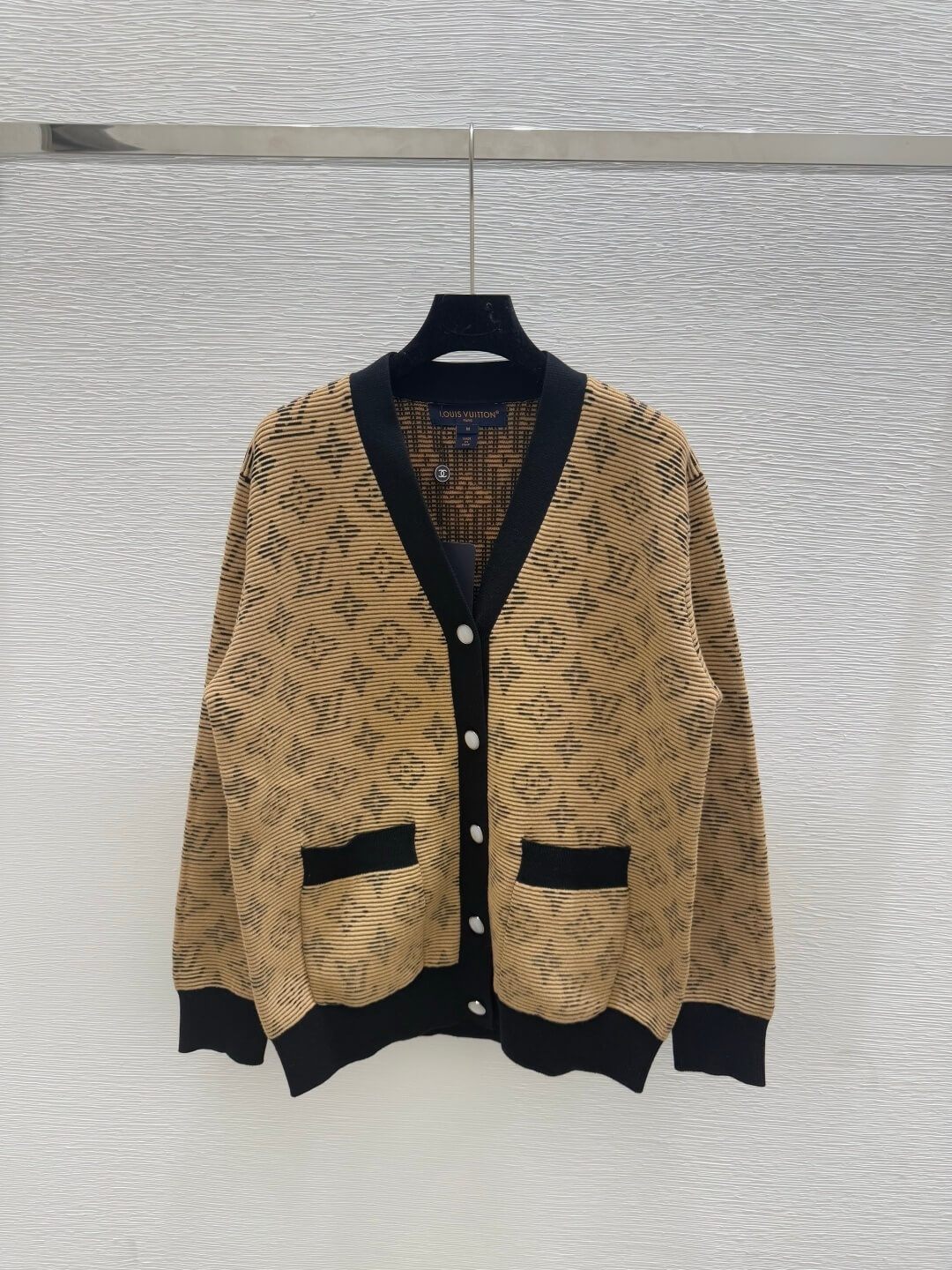 Louis Vuitton Optical Monogram Jacquard Cardigan – Multicolor - Image 3