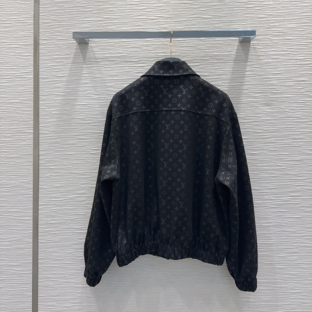 Louis Vuitton Monogram Zip-Up Jacket and Shorts Set – Black - Image 10