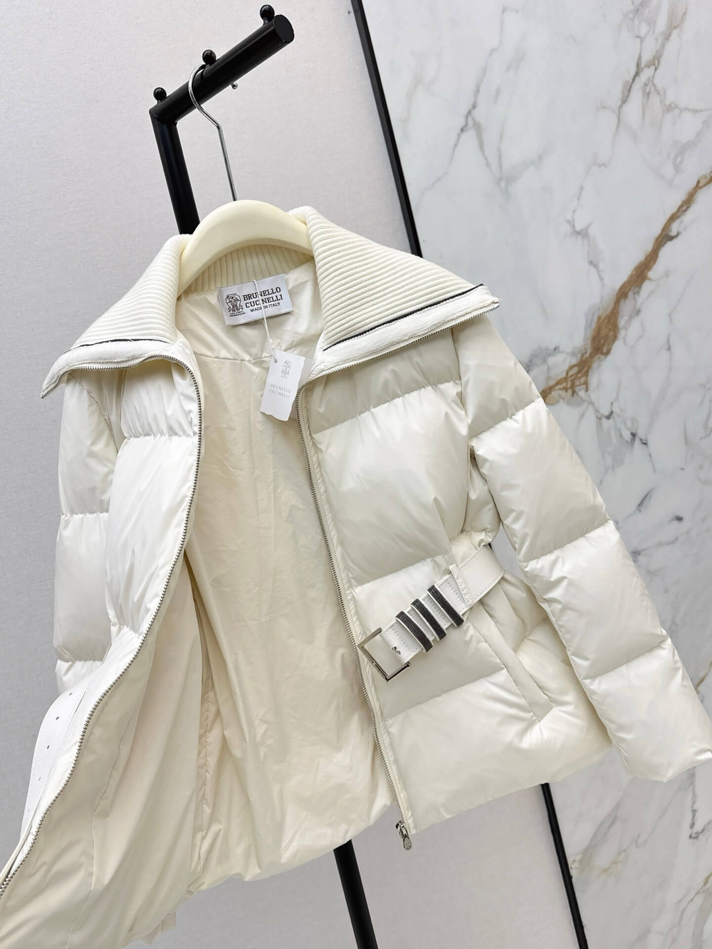 Brunello Cucinelli Women's down jacket- White - Image 6