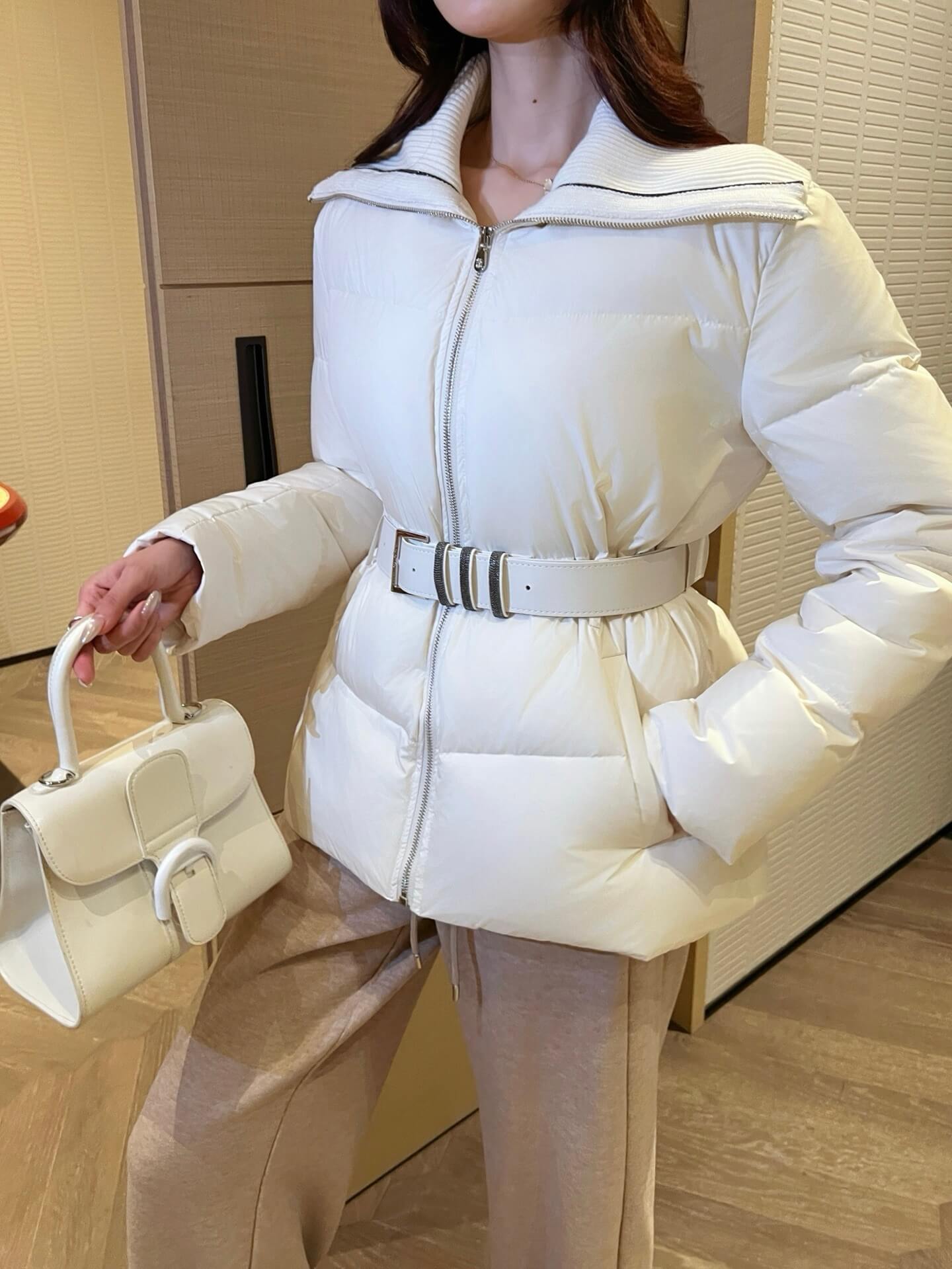 Brunello Cucinelli Women's down jacket- White - Image 8