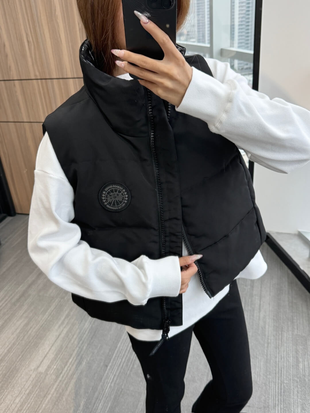 Canada Goose Grandview Cropped Women's Vest- Black - Image 8