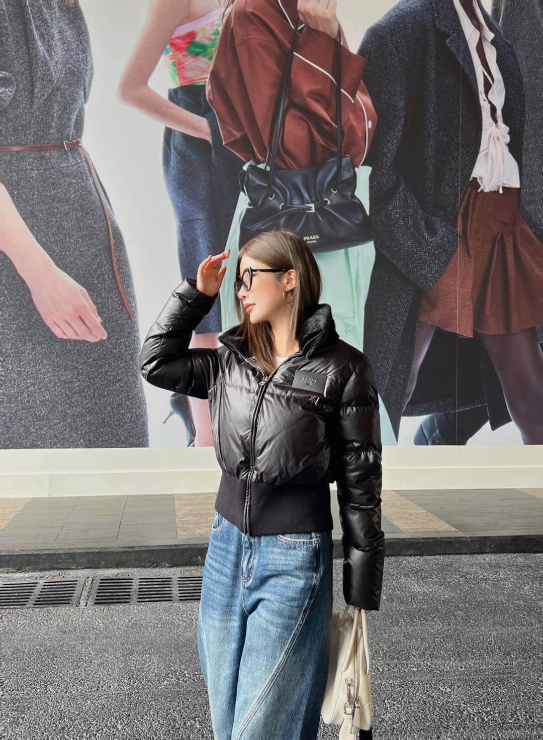 Fendi Heritage Short Women's Down Jacket- Black - Image 10