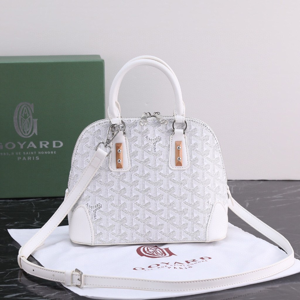 Goyard White Vendôme Mini Tote Bag