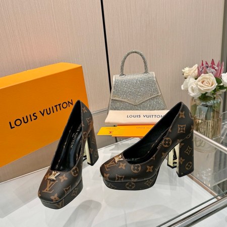 Louis Vuitton Monogram Canvas Cherie Platform Pumps