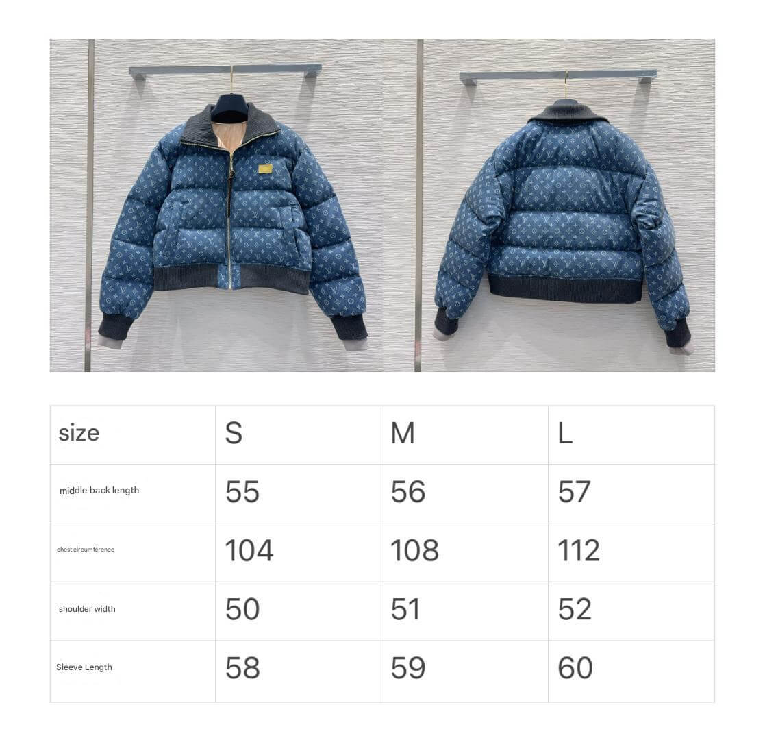 Louis Vuitton Monogram Down Jacket- Blue - Image 17