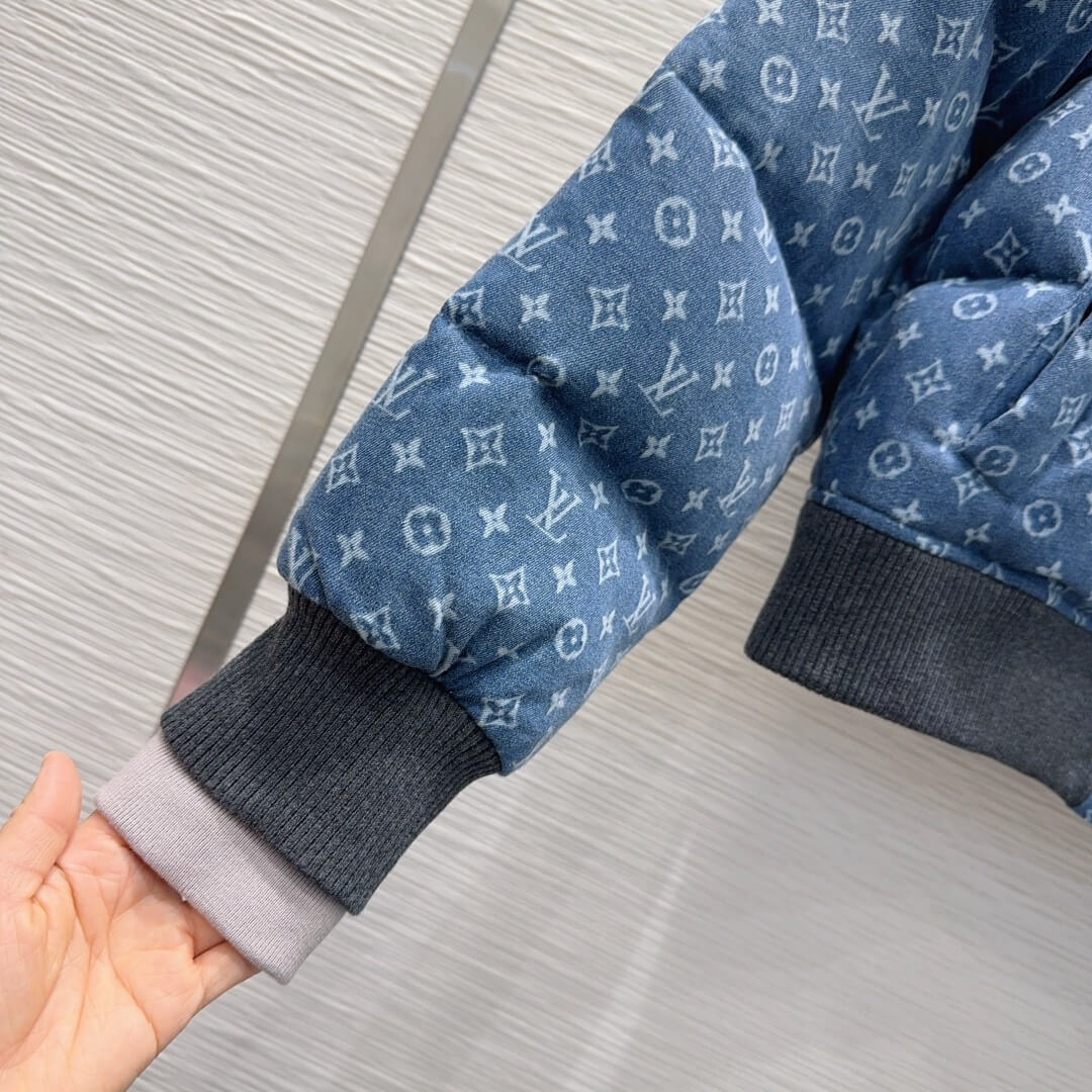 Louis Vuitton Monogram Down Jacket- Blue - Image 5
