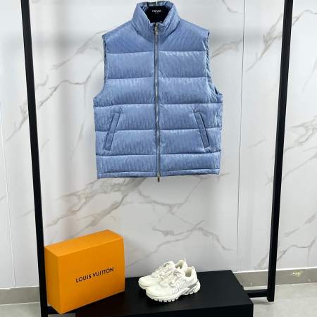 Louis Vuitton Monogram Padded Women Vest- Light Blue