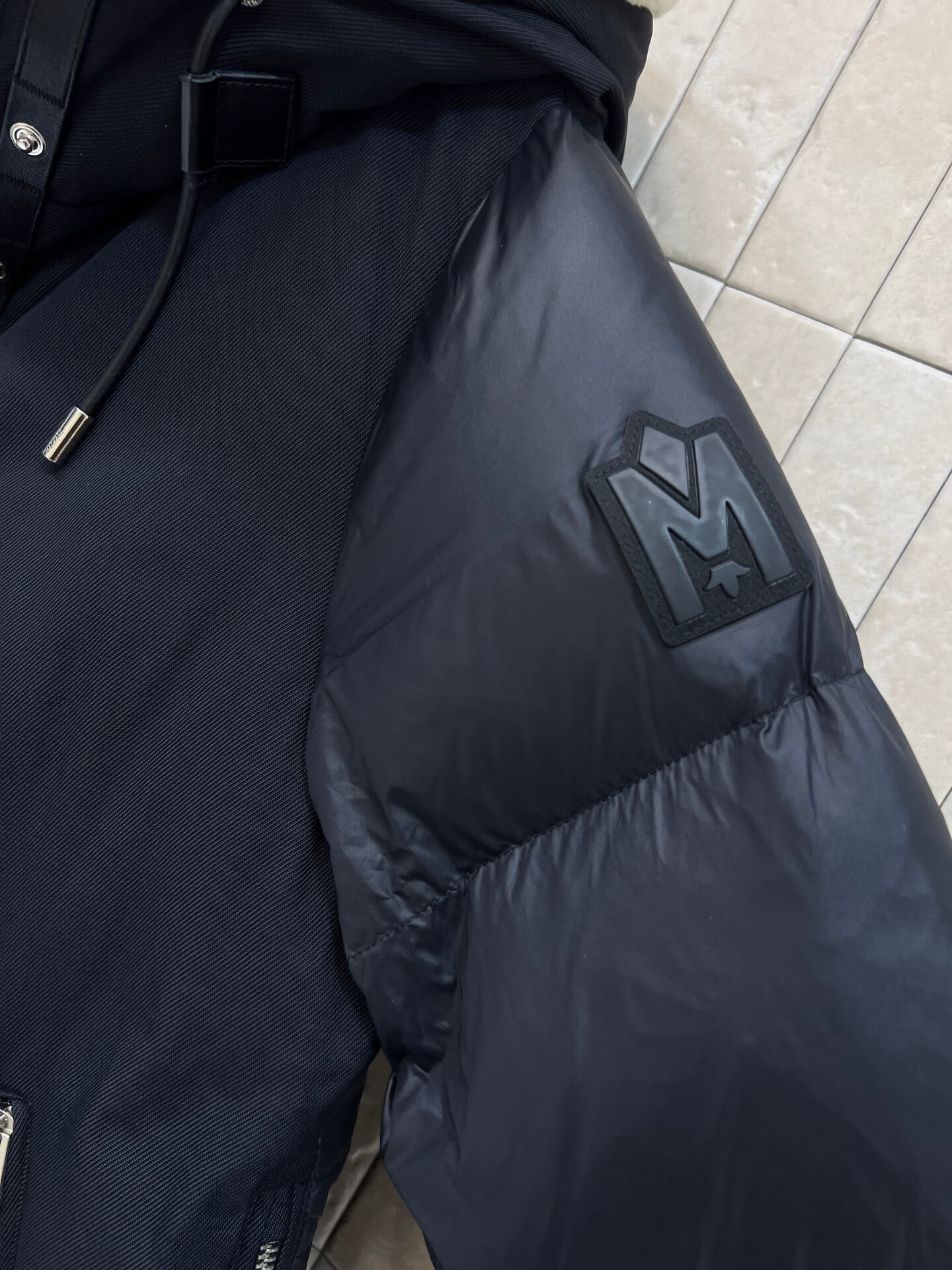 Mackage Cyrah Shearling Puffer women's down jacket- Black - Image 5