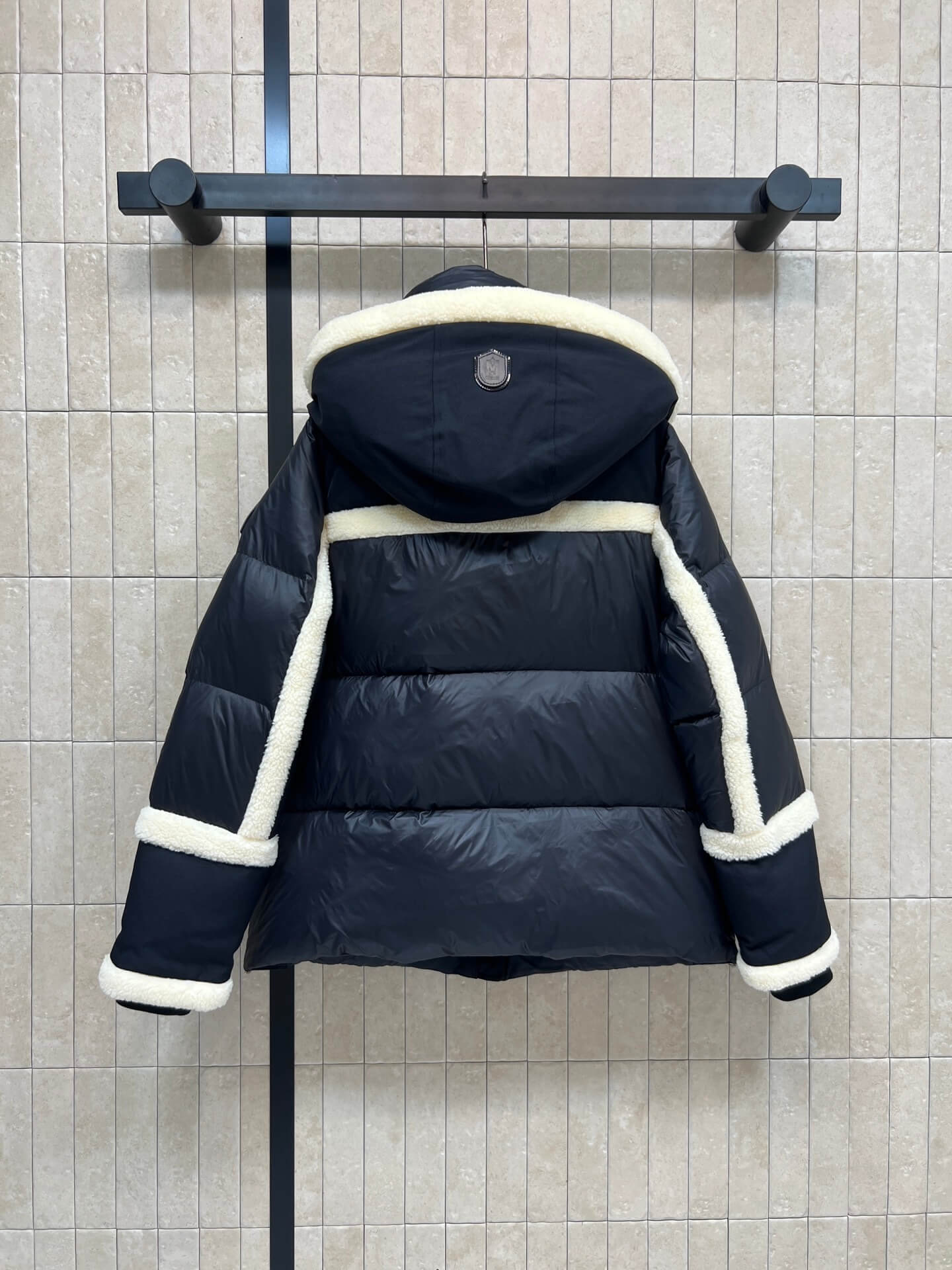 Mackage Cyrah Shearling Puffer women's down jacket- Black - Image 7