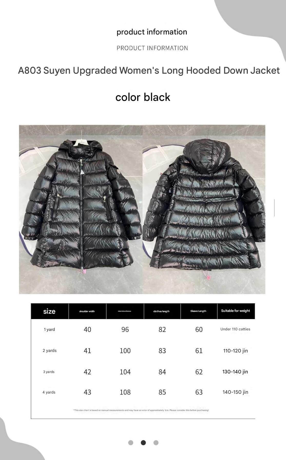 Moncler Courcelles Hooded Mid-Length Down Jacket- Black - Image 14