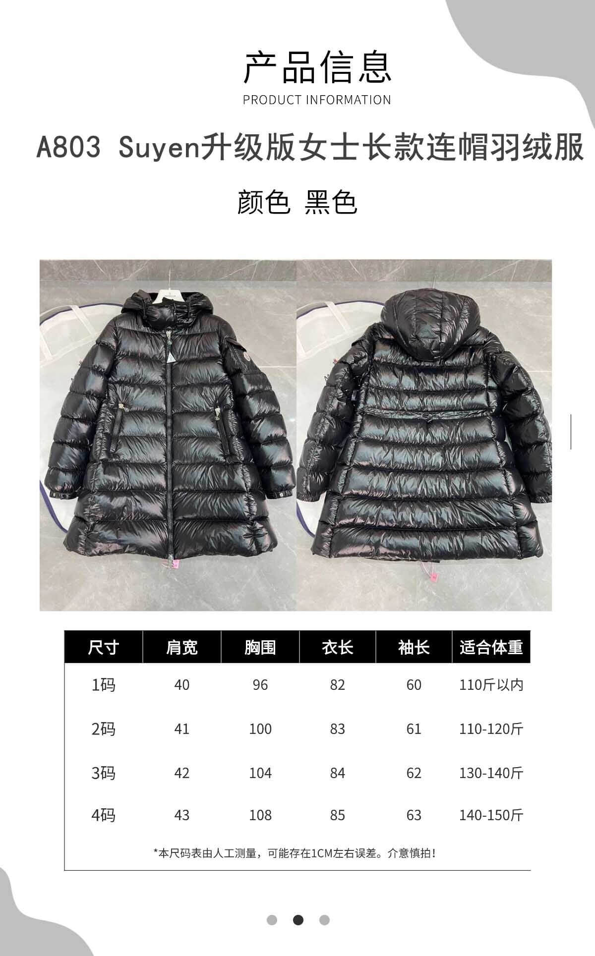 Moncler Courcelles Hooded Mid-Length Down Jacket- Black - Image 15