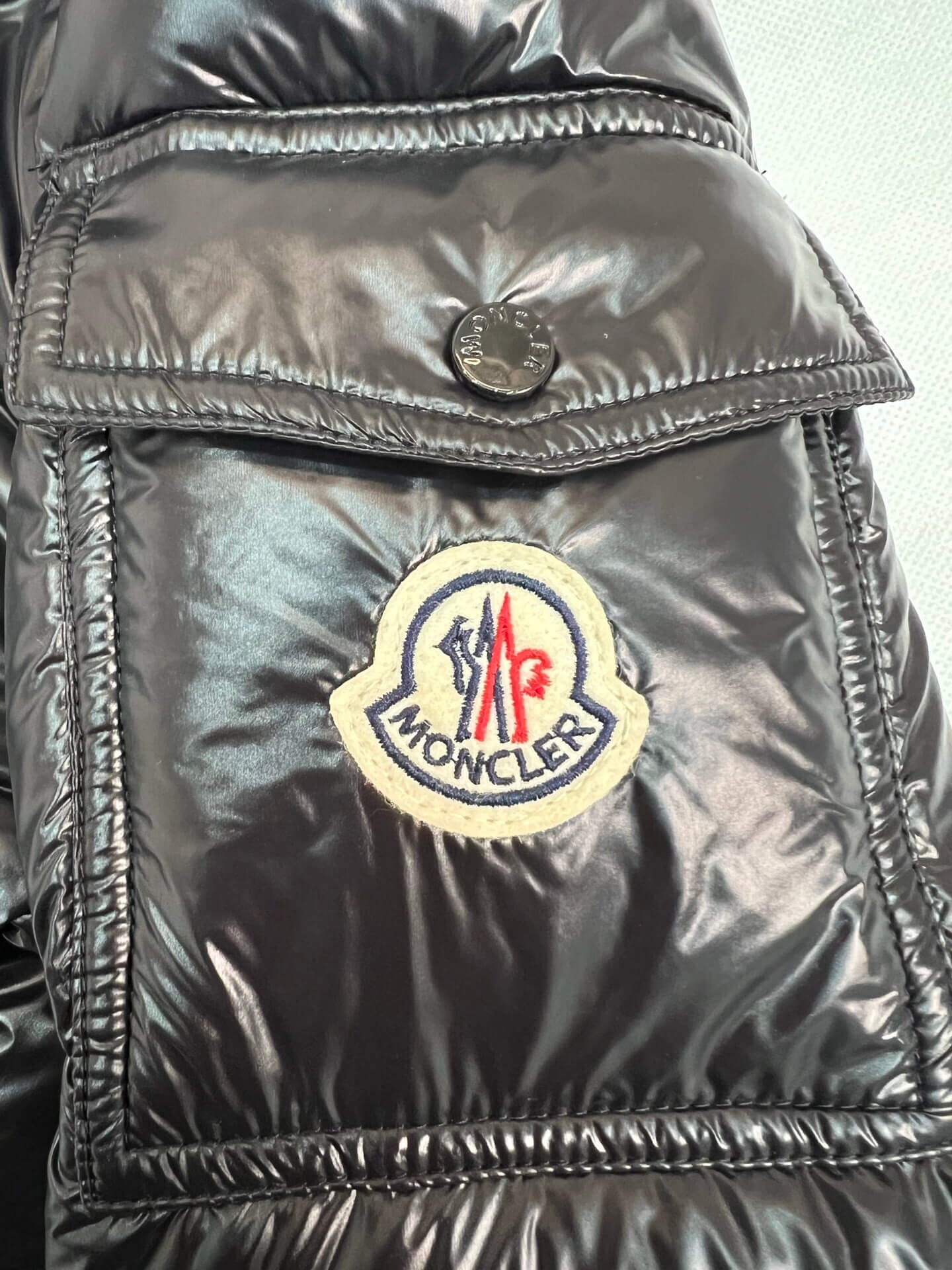 Moncler Courcelles Hooded Mid-Length Down Jacket- Black - Image 7