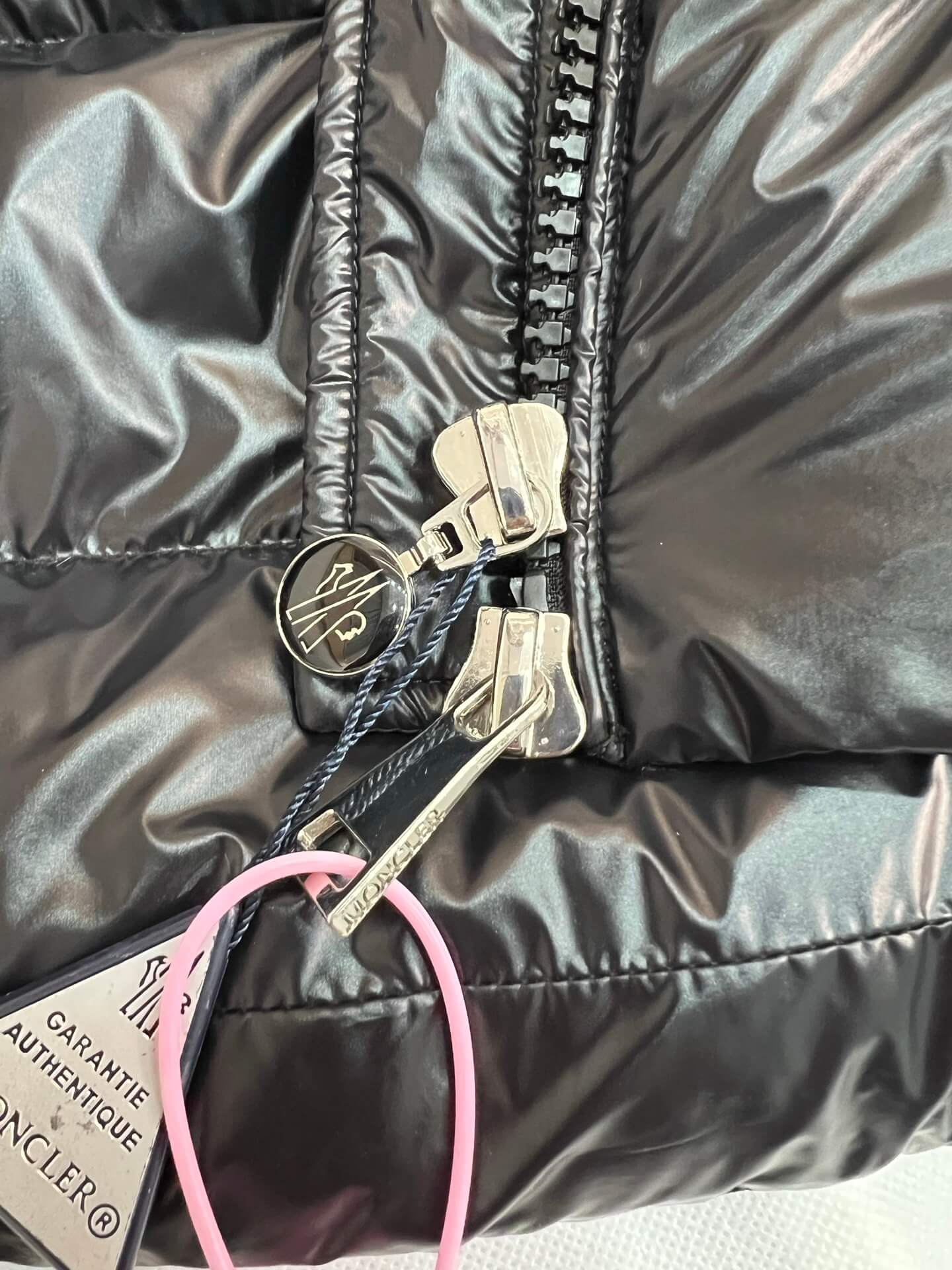 Moncler Courcelles Hooded Mid-Length Down Jacket- Black - Image 8