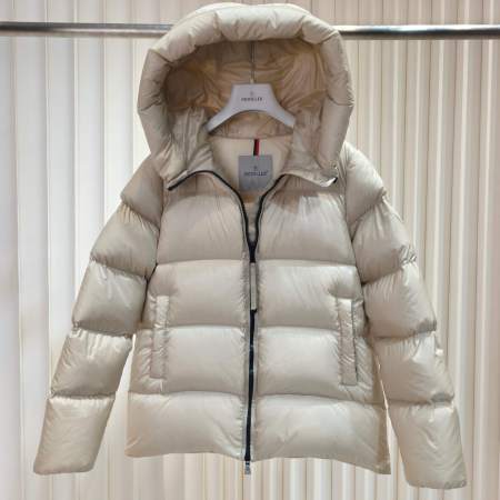 Moncler Dubois women's hooded down jacket- Off-White
