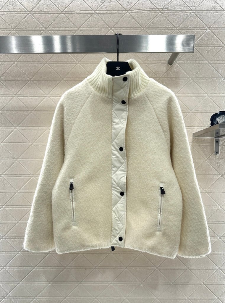 Moncler Grenoble Women's Down Jacket- Off-White