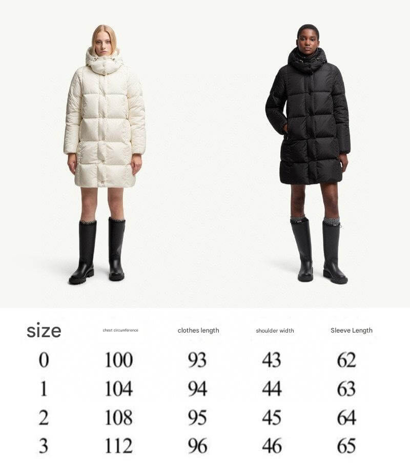 Moncler Litte women's mid-length down jacket- White - Image 3
