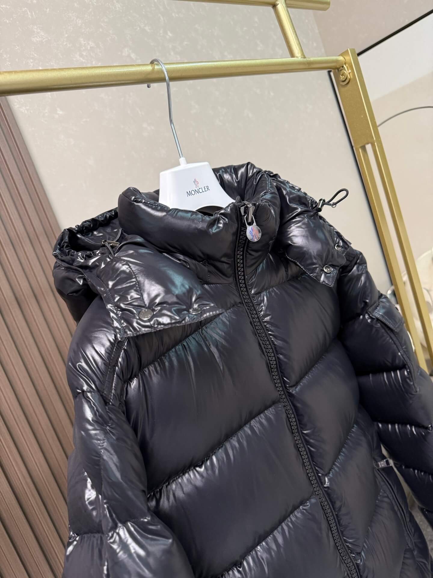 Moncler Maya Short Down Jacket- Black - Image 5