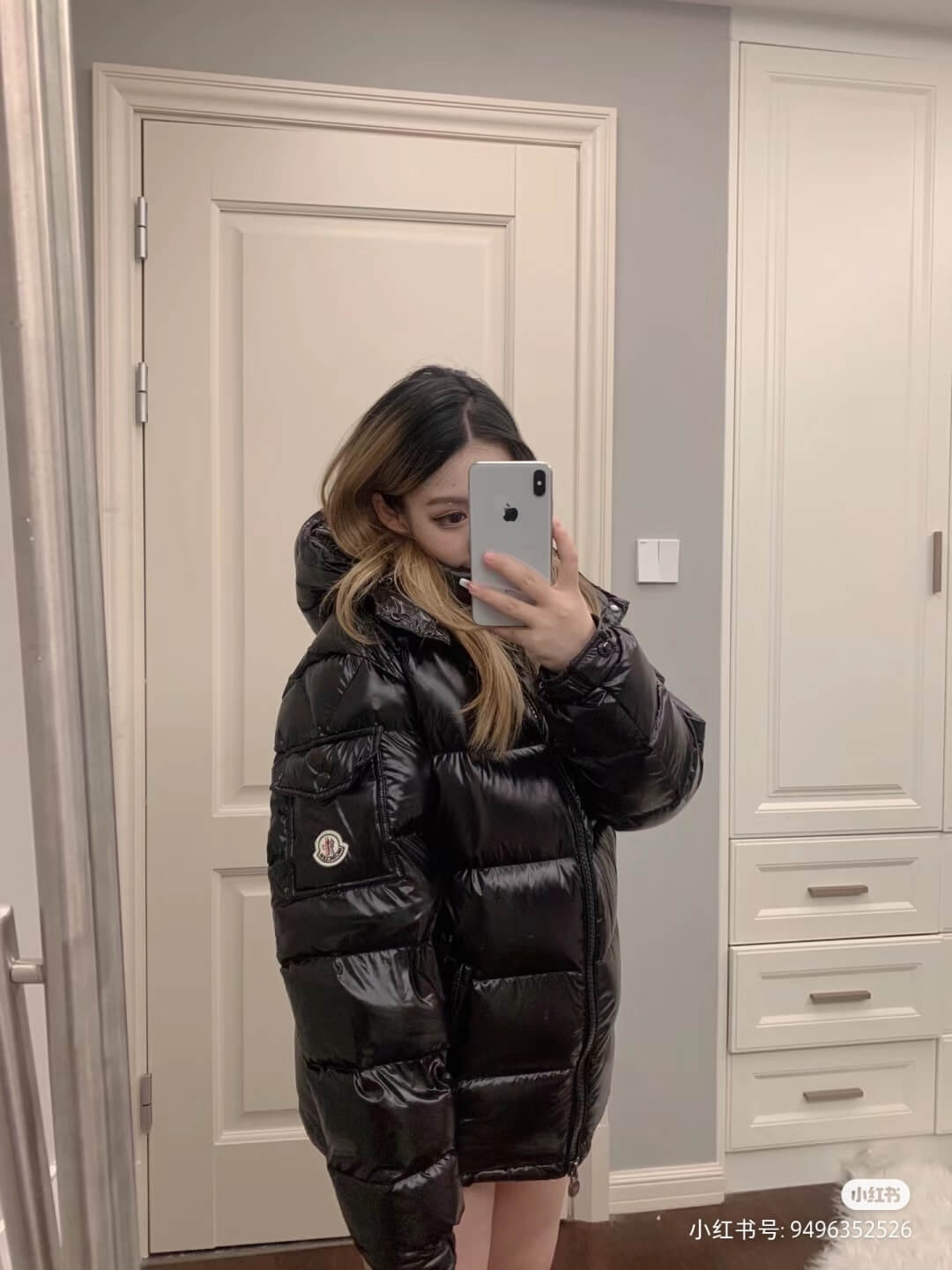 Moncler Maya Short Down Jacket- Black - Image 8