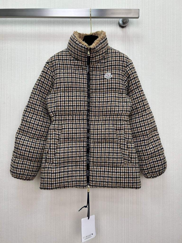 Moncler Seboune Puffer Jacket- Light Brown