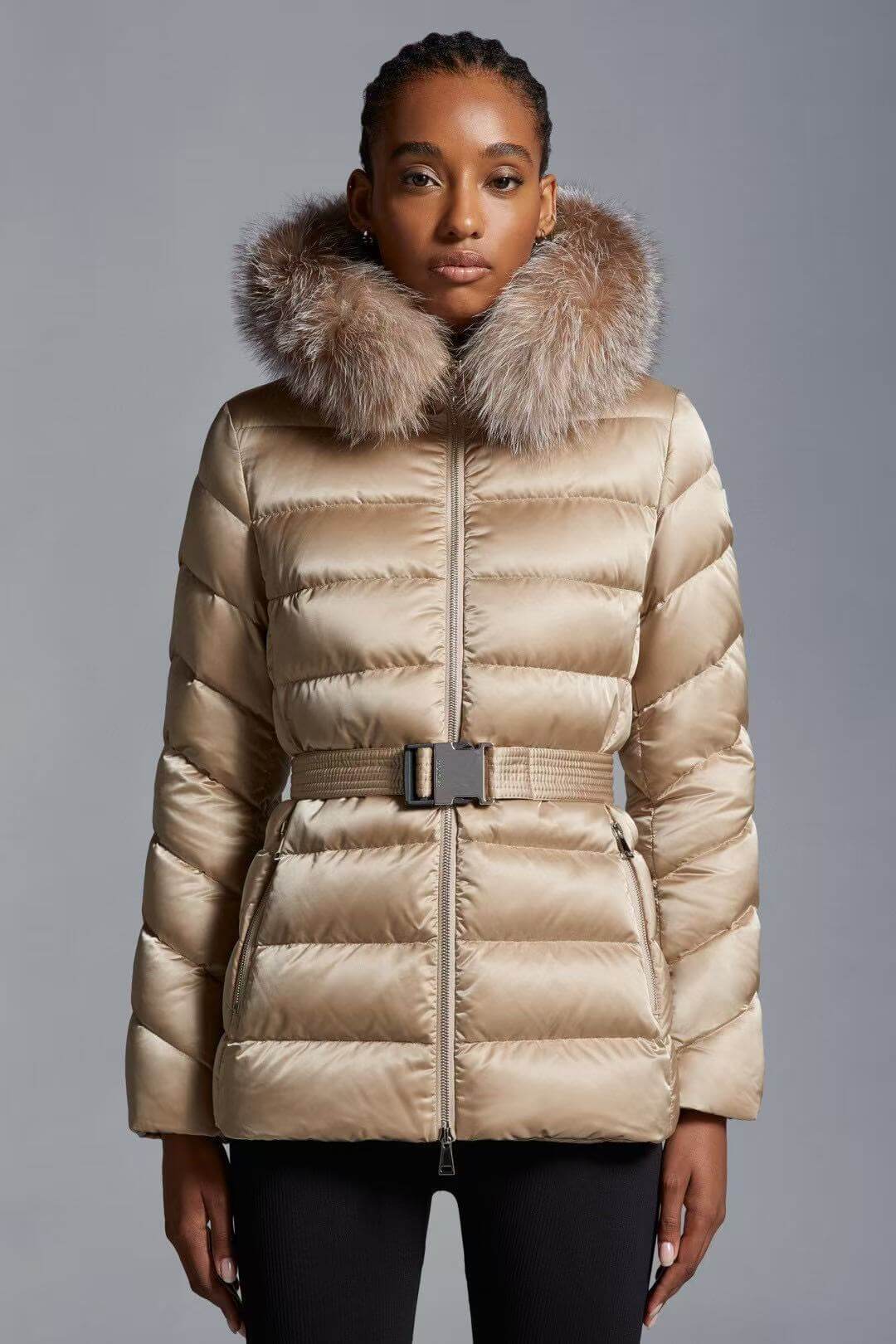 Moncler Tatie Women's Down Jacket- Beige - Image 12