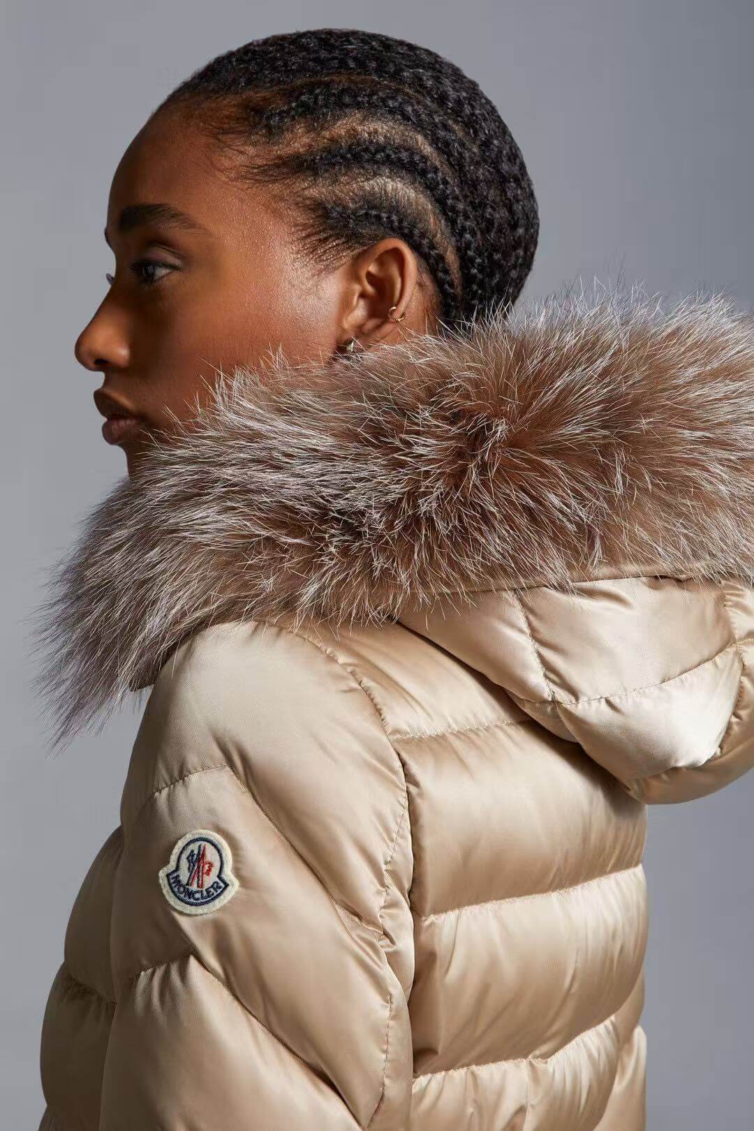 Moncler Tatie Women's Down Jacket- Beige - Image 13